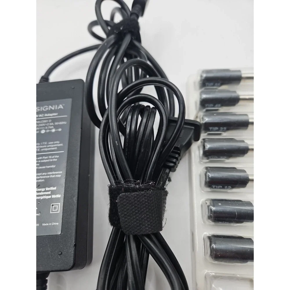 GENUINE Insignia NS-PWLC591 E 19V 4.7A 90W AC Power Adapter Missing 1 Tip Works!